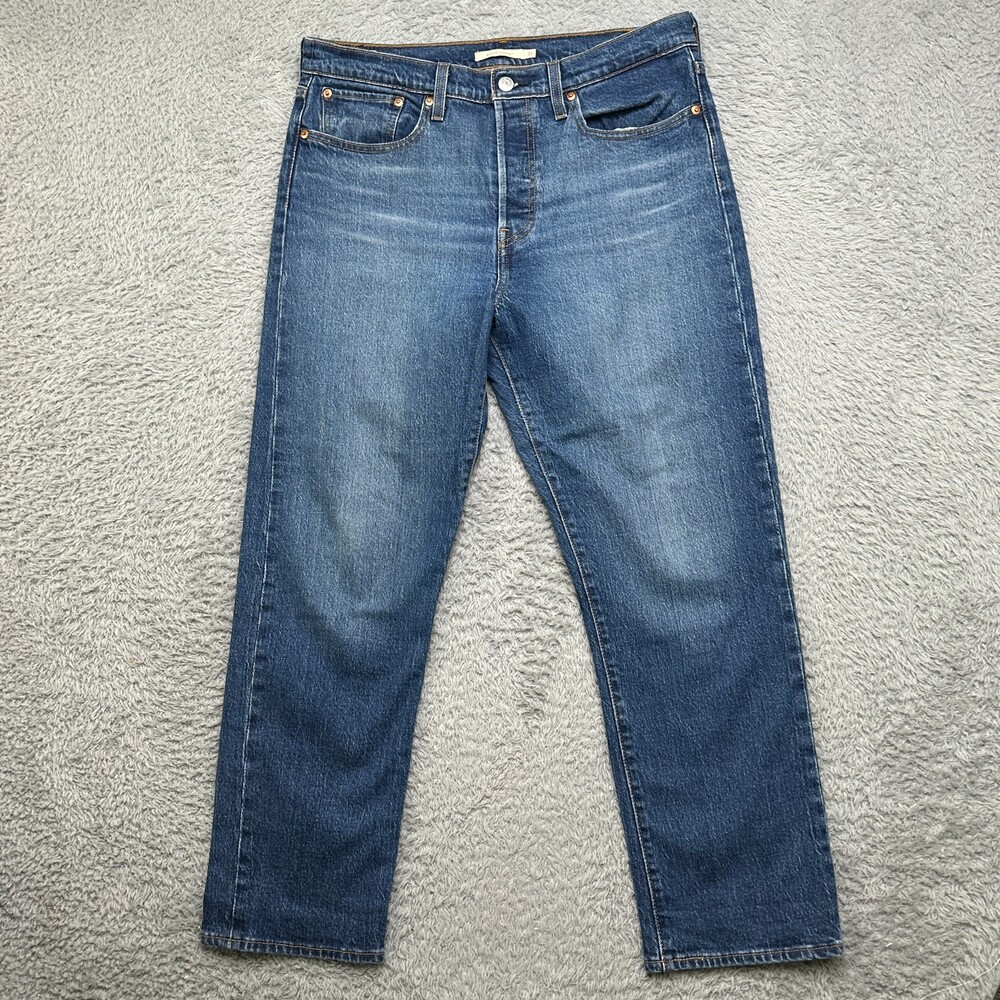 Levi's Premium Jeans Womens 31x28 Blue Wedgie Straight Button Fly